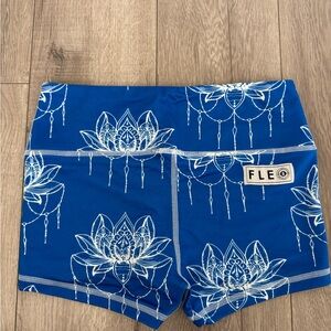 Fleo x DNDL Kelly Lotus Flower Shorts - Small